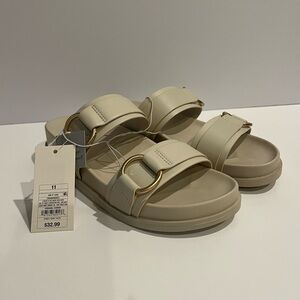 NWT A New Day Sandals in Cream (Size 11)